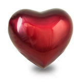 Arielle Heart Urn - Ruby Red