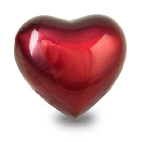 Arielle Heart Urn - Ruby Red