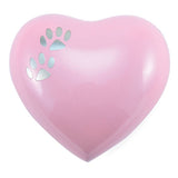 Arielle Heart Pet Urn - Pink