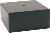COMPONENT Black Genuine Marble Cup Base - 4" x 1 7/8"