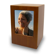 Honeynut Photo Cremation Urn - 200 cubic inch capacity