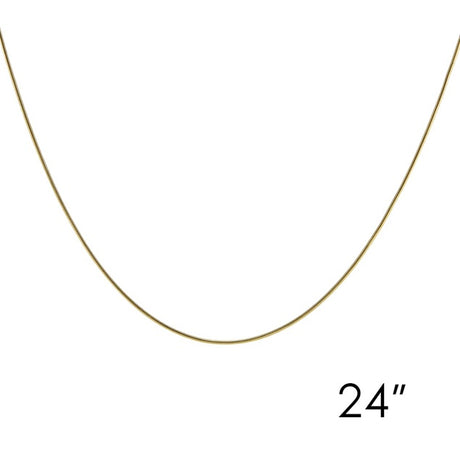 14K Gold Plated Bronze Chain 24"