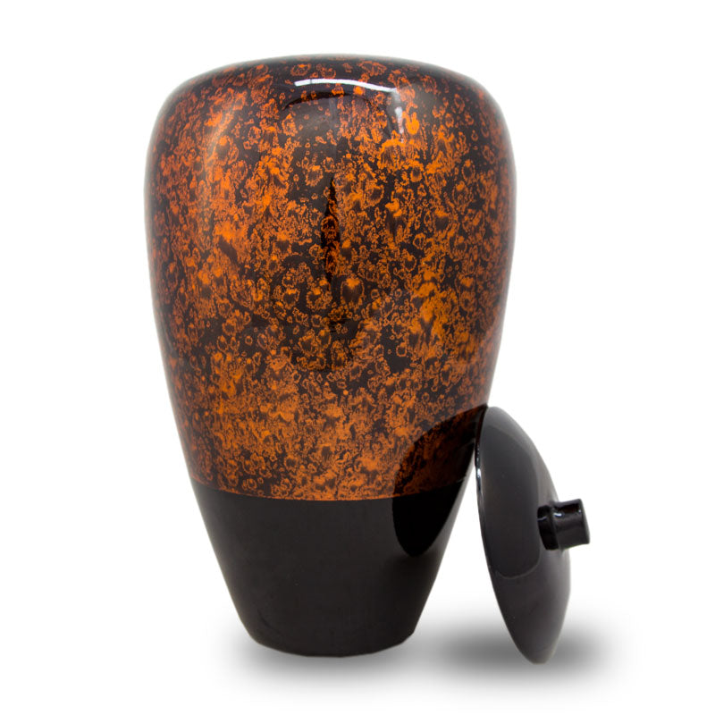 Tall Bamboo Cremation Urn- Amber