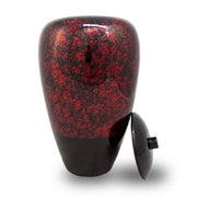 Tall Bamboo Cremation Urn- Red