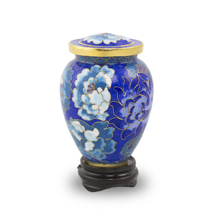 Cloisonne Blue Cremation Keepsake