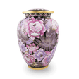 Cloisonne Pink Blush Cremation Urn - Large