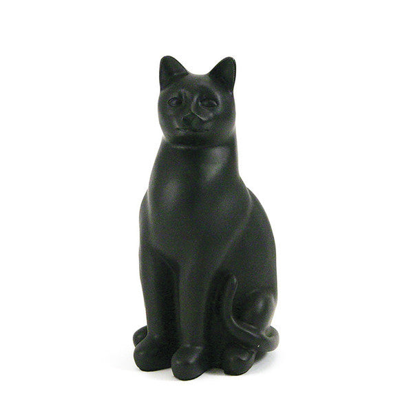 Grand Cat Cremation Urn - Black