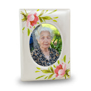 Rose Bouquet Photo Frame with Cremation Keepsake