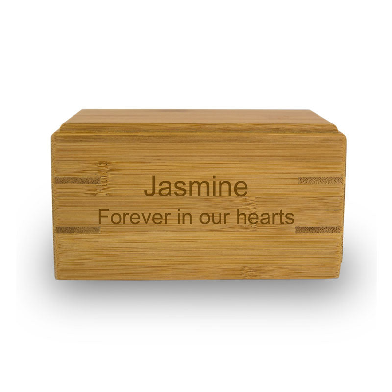Pet Cremation Urn Bamboo Box - Extra Small