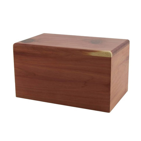 Natural Cedar Box Urn 125 cubic inches - CASE OF 8