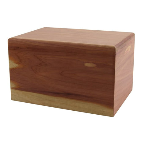 Natural Cedar Box Urn 200 cubic inches - CASE OF 6