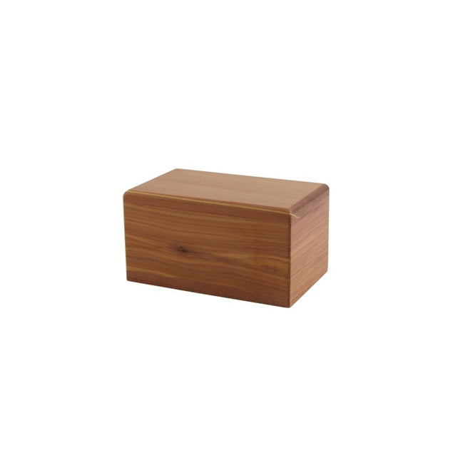 Natural Cedar Box Urn 25 cubic inches - CASE OF 24