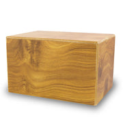 Large Adoration Cremation Urn Box 200 cubic inch - Natural