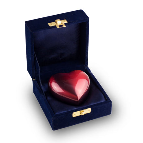 Crimson Heart Cremation Keepsake