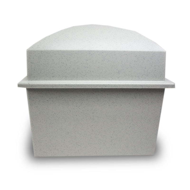 Granite Finish Cremation Urn Vault - Double