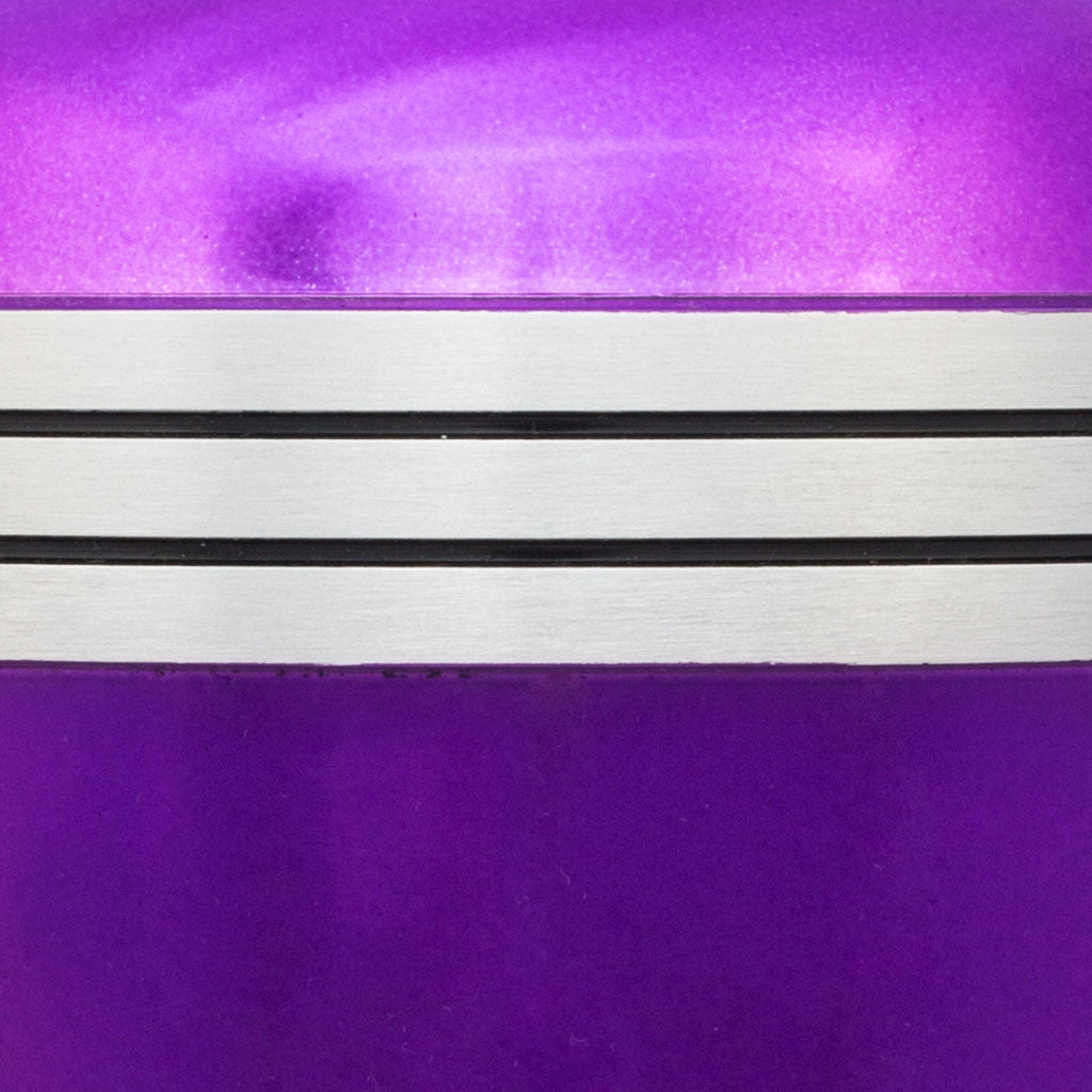 Dark Purple Banded Cremation Urn - Medium