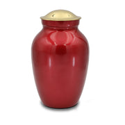 Deep Red Cremation Urn - 125 cubic inch