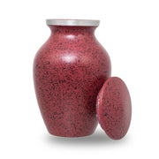 Two-Tone Red Classic Cremation Urn - Keepsake