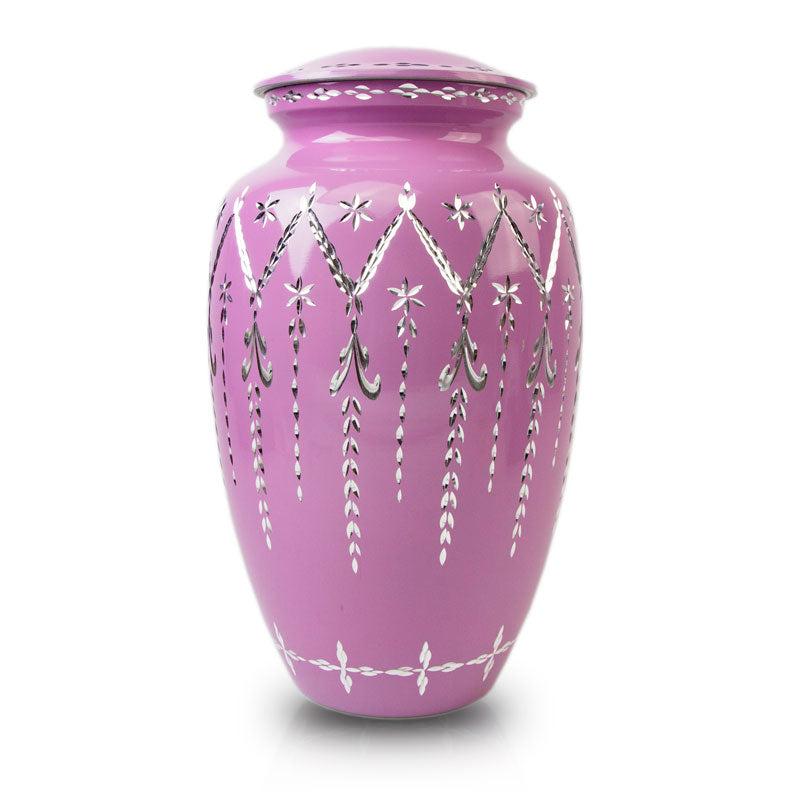 Garland Drop Cremation Urn - Purple