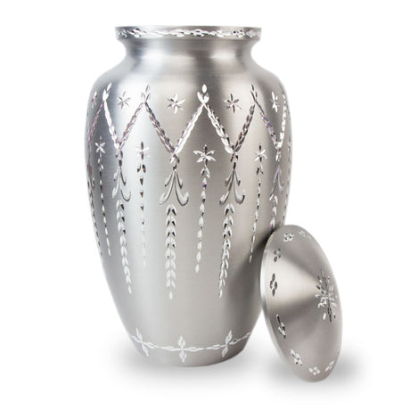 Garland Drop Cremation Urn - Pewter