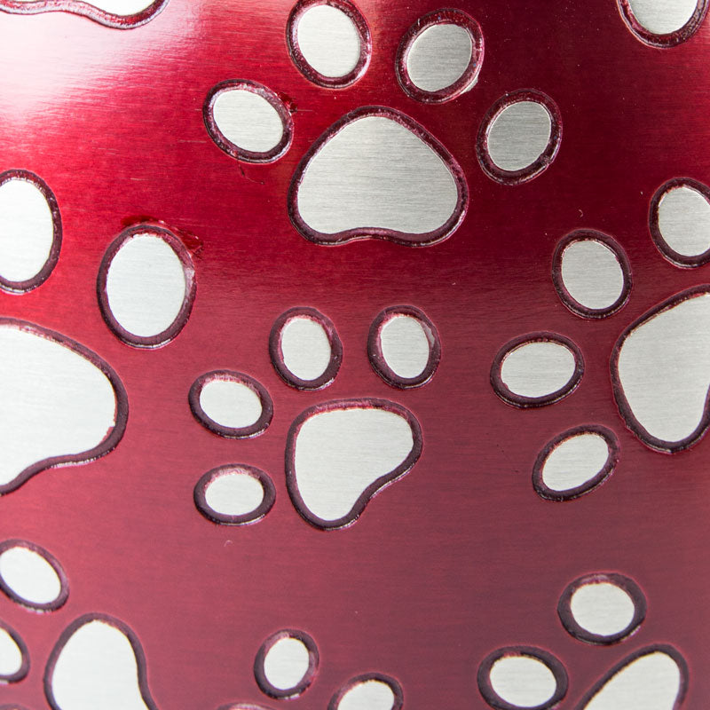 Paws of Love Pet Urn - Red