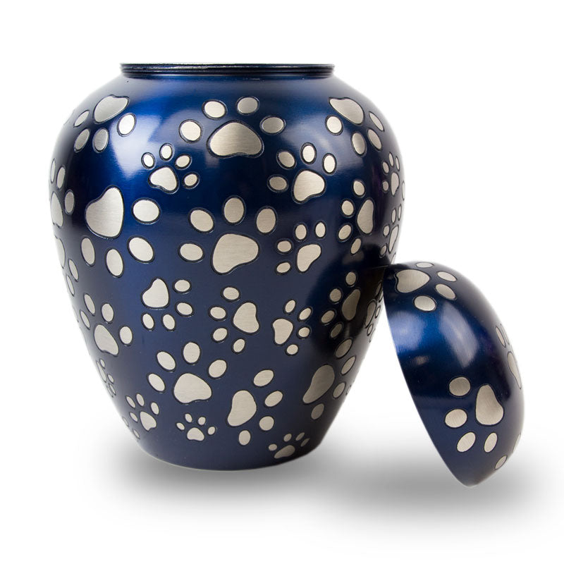 Paws of Love Pet Urn - Blue