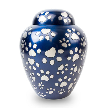 Paws of Love Pet Urn - Blue