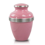 Pink Banded Cremation Urn