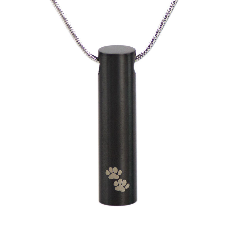 Paw Print Cremation Necklace - Slate