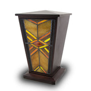 Mission Style Cremation Urn - Amber