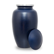 Two-Tone Dark Blue Classic Cremation Urn