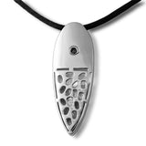 Diamond River Cremation Pendant - Sterling Silver