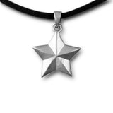 Star Cremation Pendant - Sterling Silver