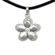 Flower Cremation Pendant - Sterling Silver