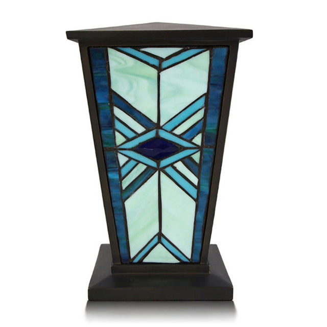 Mission Style Cremation Urn - Indigo