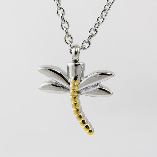 Dragonfly Cremation Necklace