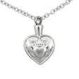 Stainless Steel Claddagh Cremation Pendant