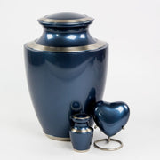 Trinity Blue Cremation Urn - Large