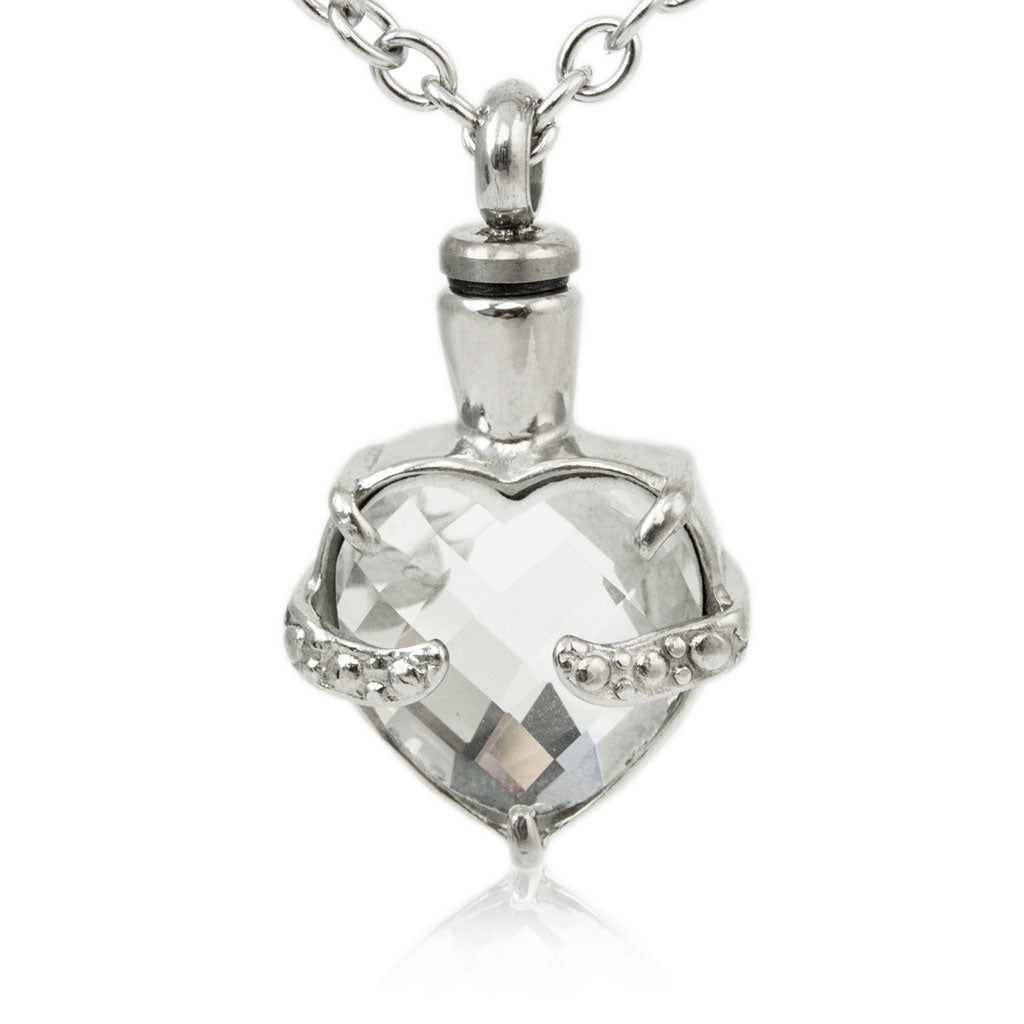 Halcyon Clarity Heart Cremation Necklace