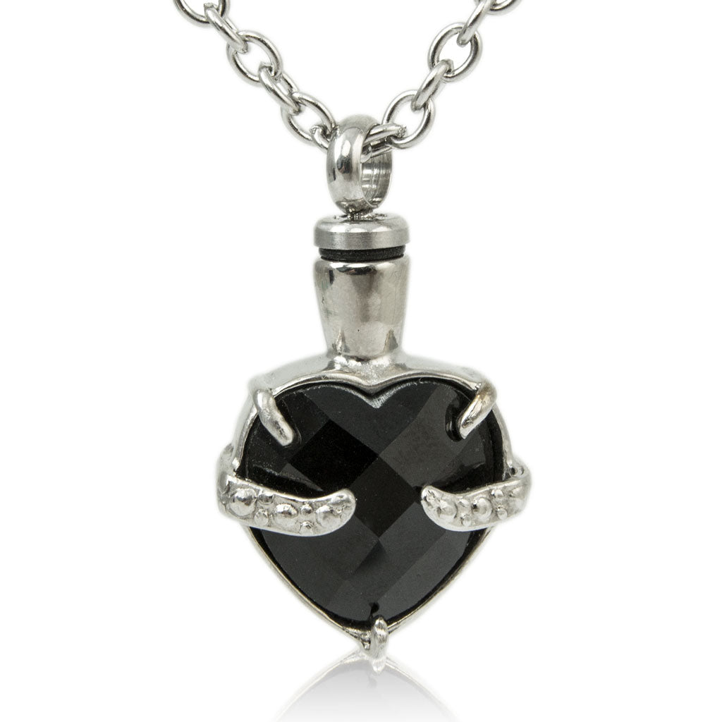 Memorial Oval Ashes Necklace | Cremation Ash Jewellery