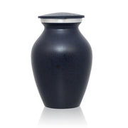 Two-Tone Dark Blue Classic Cremation Urn - Keepsake