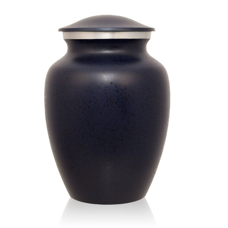 Two-Tone Dark Blue Classic Cremation Urn - Medium