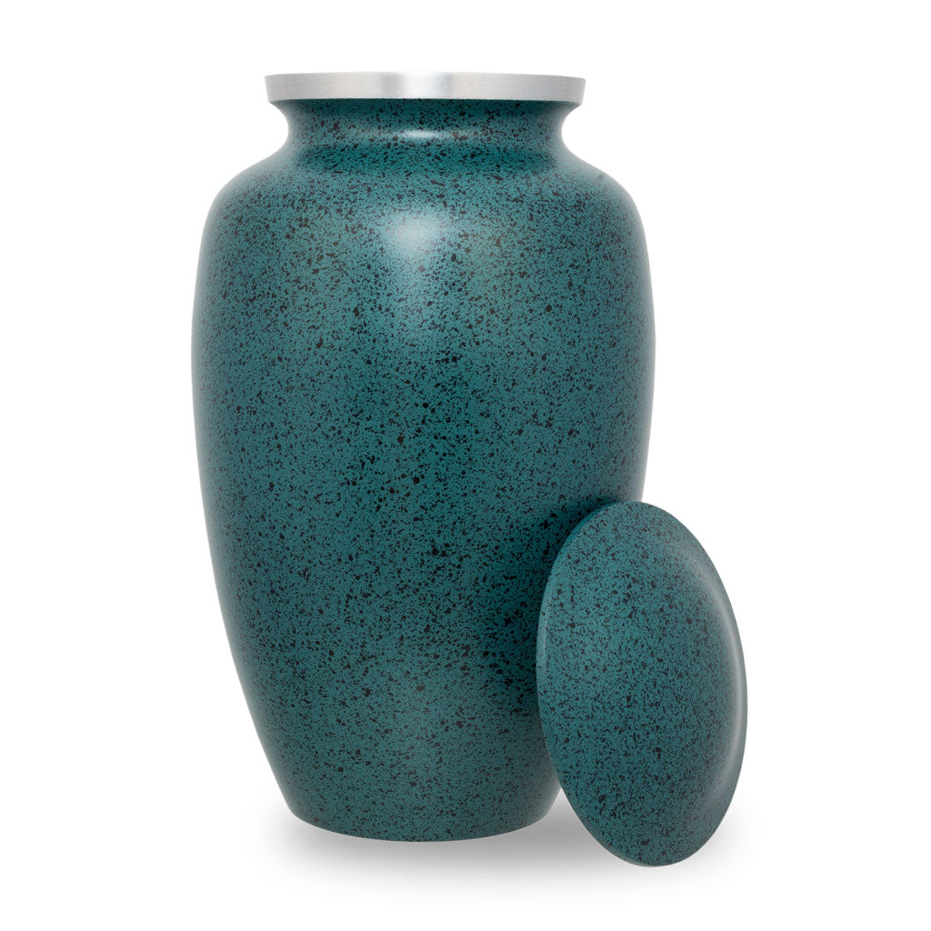 Two-Tone Green Classic Cremation Urn