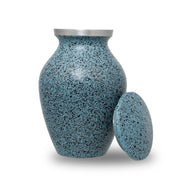 Two-Tone Light Blue Classic Cremation Urn - Keepsake