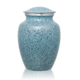 Two-Tone Light Blue Classic Cremation Urn - Medium