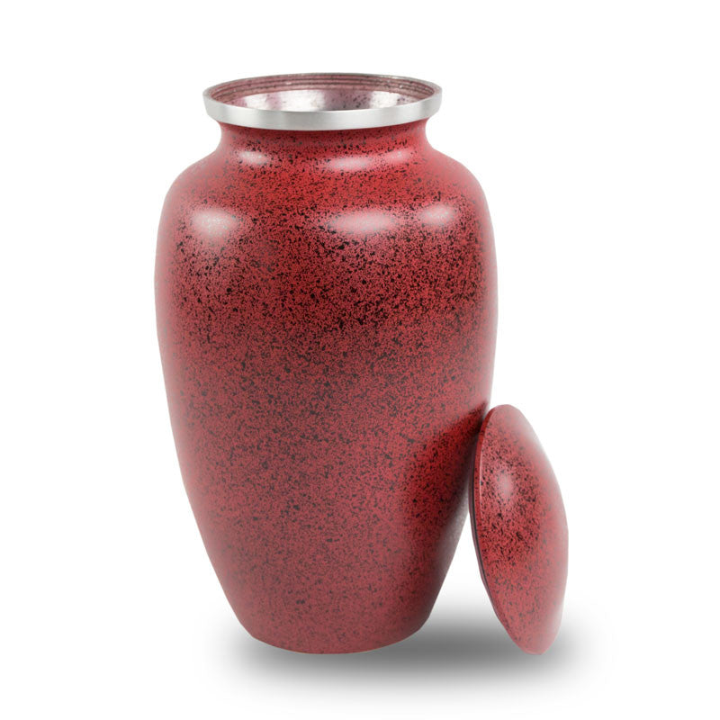 Two-Tone Red Classic Cremation Urn