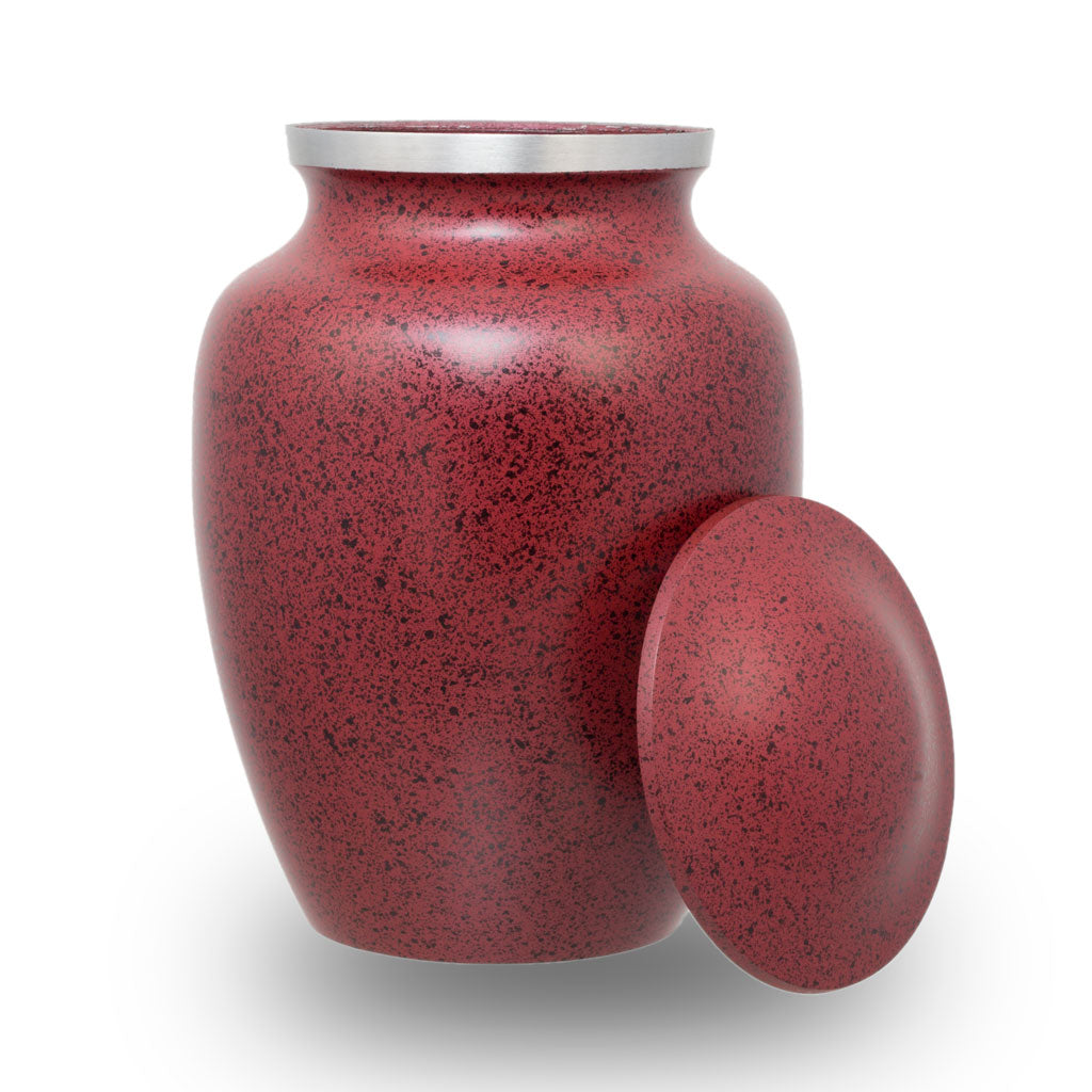 Two-Tone Red Classic Cremation Urn - Medium