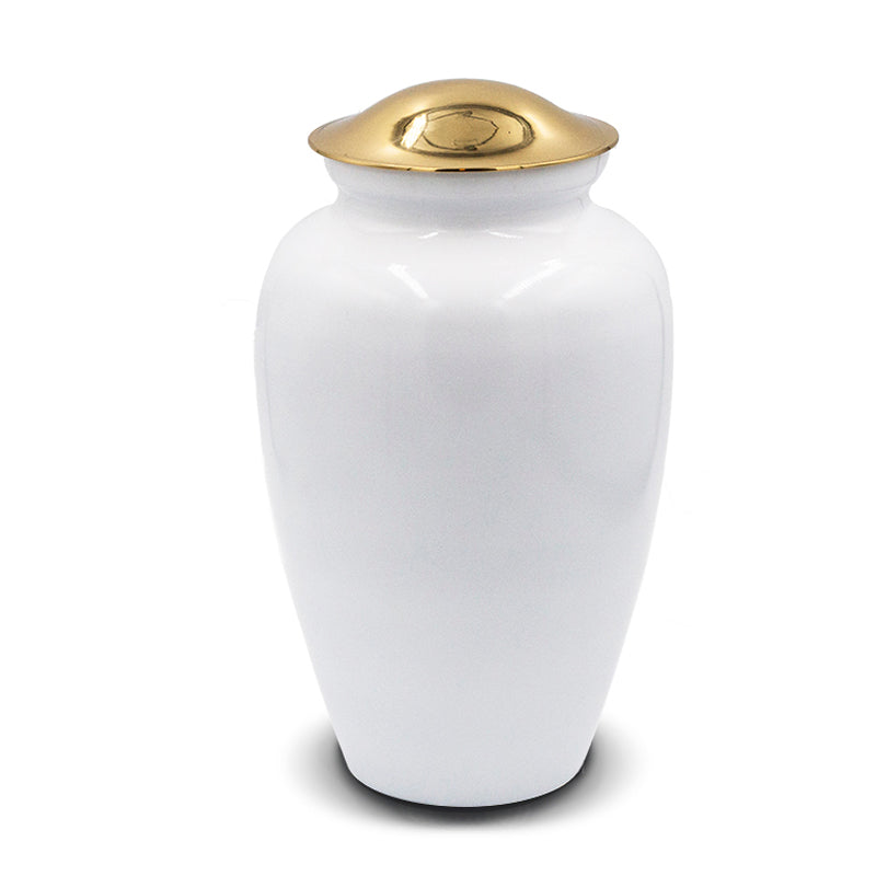 Ice White Cremation Urn - Large